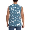 thumbnail image 4 of Balery Poodle Dog Men's Sleeveless Muscle Shirts Workout Tank Top, Moisture Wicking, Odor Protection-X-Large, 4 of 8