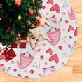 thumbnail image 5 of FMSHPON Valentine's Day Cute Valentine's Day Gnome Elf Xmas Christmas Tree Skirt Stand Mat for Holiday Party Decoration Indoor Outdoor 36 inches, 5 of 6