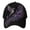 Black, variant on Womens Purple Hummingbird Floral Embroidered Baseball Cap Adjustable Cotton Sun Hat for Awareness Walks Outdoor Wear