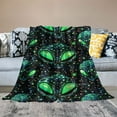 thumbnail image 2 of BCIIG Alien Throw Blanket Soft Cozy Plush Warm Fleece Blanket for Sofa Couch Bed  40x50in, 2 of 6