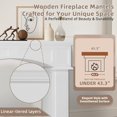 thumbnail image 2 of EPICOZY 43.3" Fireplace Mantel, Freestanding Fireplace Surround with Leg for Electric Fireplaces, MDF Mantel Surround with Shelf for Living Room with Decorative Pattern, Anti-Tipping & Waterproof, 2 of 7