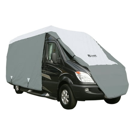 Classic Accessories OverDrive PolyPRO™ 3 Deluxe Class B RV Cover, Fits 25' - 27' RVs - Max Weather Protection RV Cover, Grey/Snow (Best Class B Rv 2019)