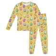 thumbnail image 2 of Easter Outfit for Boys Girl Set Easter Bunny Print Long Sleeve Top And Pant Pj Set Kids Loungewear Soft Two Piece Nightwear Sets Yellow 2-3Y, 2 of 6