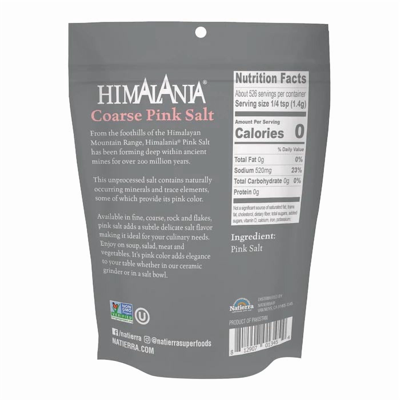 Natierra - Himalania Pink Salt - Refill Bag, 26oz | Multiple Choices