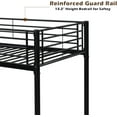 thumbnail image 6 of Bonnlo Twin Metal Loft Bed Frame for /Adults/Teens, Space-Saving Design, Black, 6 of 7