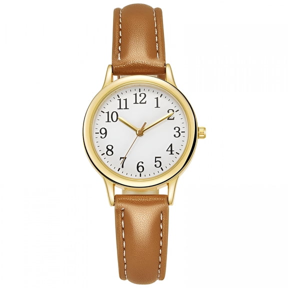 DESIGNICE Women'S Watches for Ladies Female Wrist Watch Leather Band Waterproof Thin Minimalist Casual Simple Dress Quartz Analog