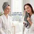 thumbnail image 5 of REGALWOVEN 100% Cotton Striped Hand Towels, Soft Absorbent Quick Drying Towel Sets for Home, Hotel, 14" x 32" Dark Grey 4, 5 of 7