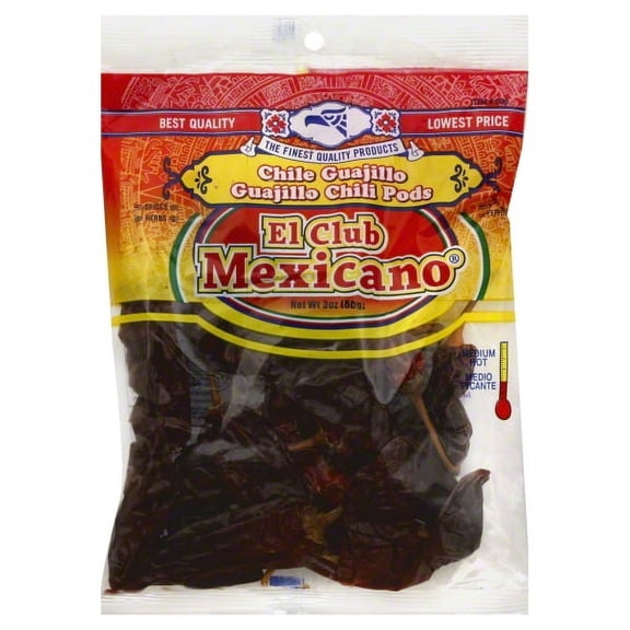 El Club Mexicano Guajillo Chili Pods, 3 oz