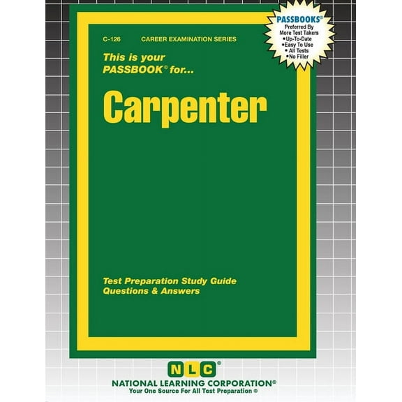 Career Examination Carpenter, Book 126, (Paperback)