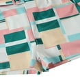 thumbnail image 4 of Summer Female Color Block  Collar Short Sleeve Romper with Waist Belt New Style, 4 of 9