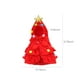 thumbnail image 3 of Disfraz navideño para perro, capa navideña con estrella y pompón, capa con gorro y diseño de árbol de Navidad, capa con capucha de Papá Noel para perros pequeños y gatos (rojo), 3 of 6