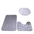 thumbnail image 2 of Bathroom Rug Sets 3 Piece Non Slip, Toilet Lid Cover and Contours Mat, Bath Mats Shower Mats Bath Rug Mat for Tub Toilet Bathroom, 2 of 5