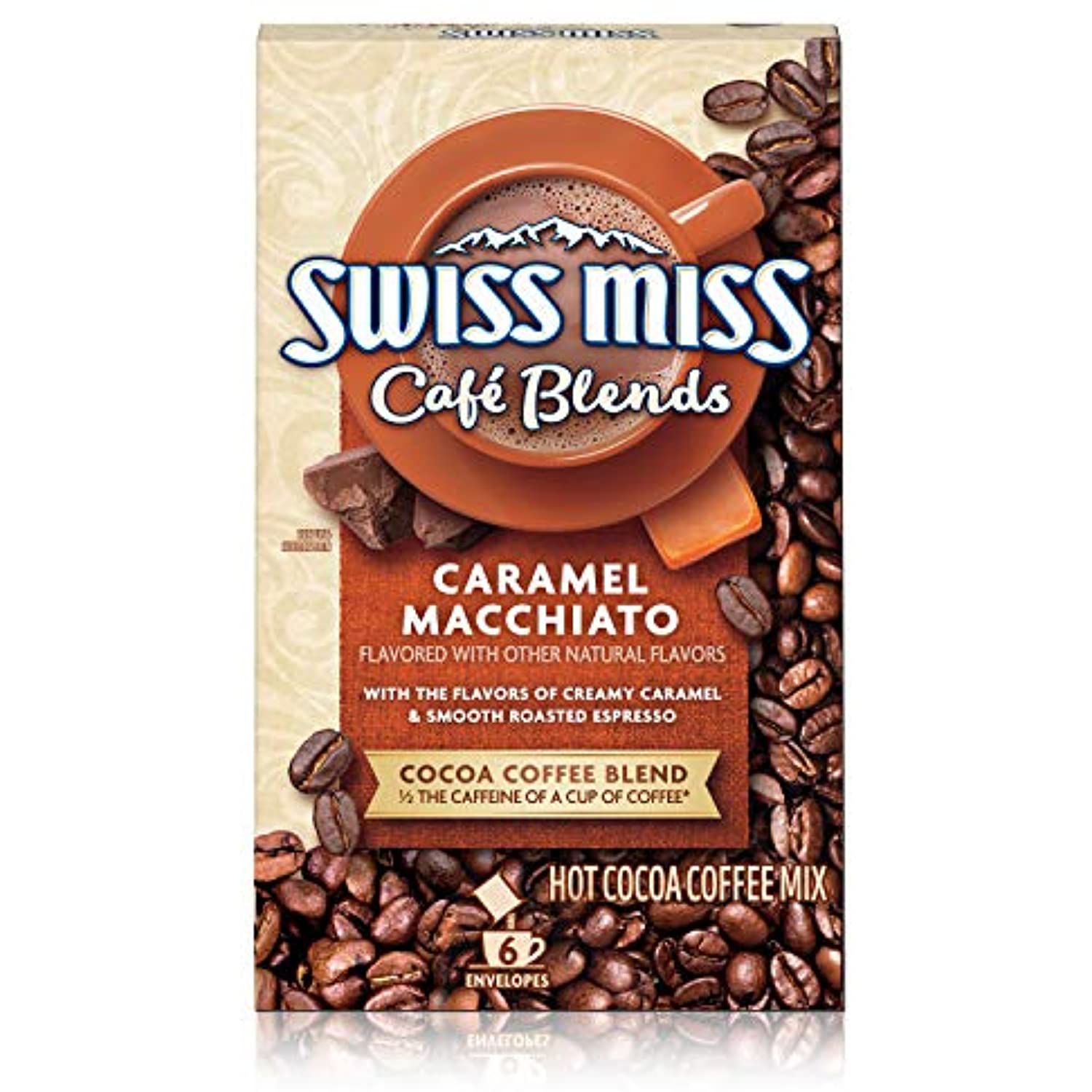 Swiss Miss Café Blends Caramel Macchiato Flavored Hot Cocoa Coffee Mix ...