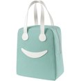 thumbnail image 1 of Kmbangi Insulated Tote Bag, Smiling Face Lunch Bag, 1 of 6