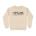thumbnail image 3 of Funny I Swear I Have It All Together Quote Sweatshirt (LightPink, M), 3 of 14