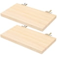 thumbnail image 1 of 2Pcs Rectangular Parrot Platforms Wooden Bird Platforms Interesting Bird Stands Parakeet Platform, 1 of 8