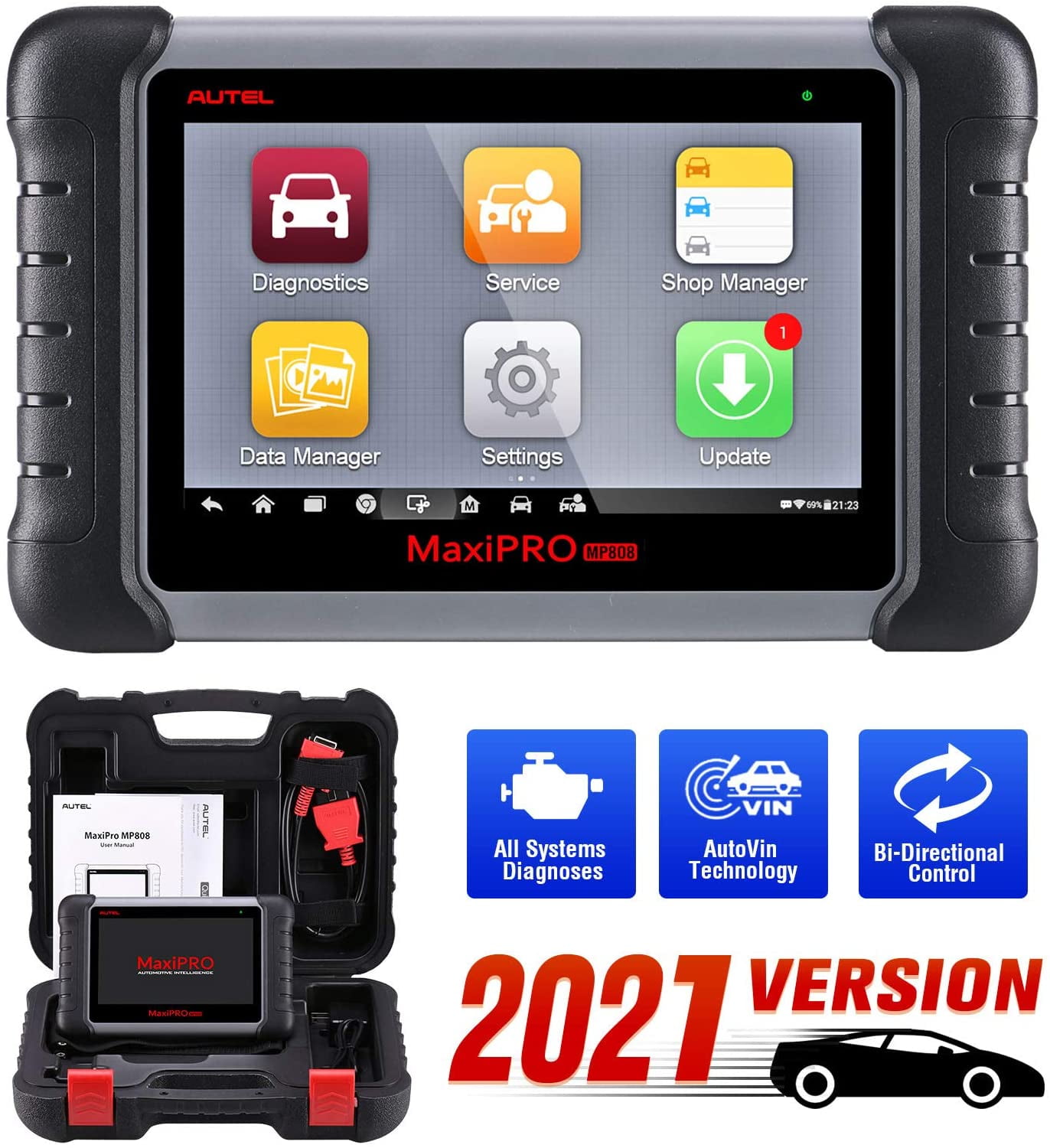 Autel MaxiPRO MP808 OBD2 Car Diagnostic Scanner Bidirectional Control