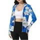 thumbnail image 4 of Chaquetas y prendas de vestir exteriores informales con capucha y manga larga de color degradado para mujer, con capucha y hebilla para el pulgar, ropa de protección solar, parte superior de poliéster, 4 of 7