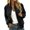 Black, variant on Bomber Jacket for Women Stand Collar Zip Up Water Resistan Athleisure Coat Relaxed Casual Long Sleeve Solid Color Outerwear with Pockets XXL