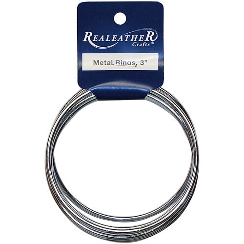 Zinc Metal Rings, 3", 6pk