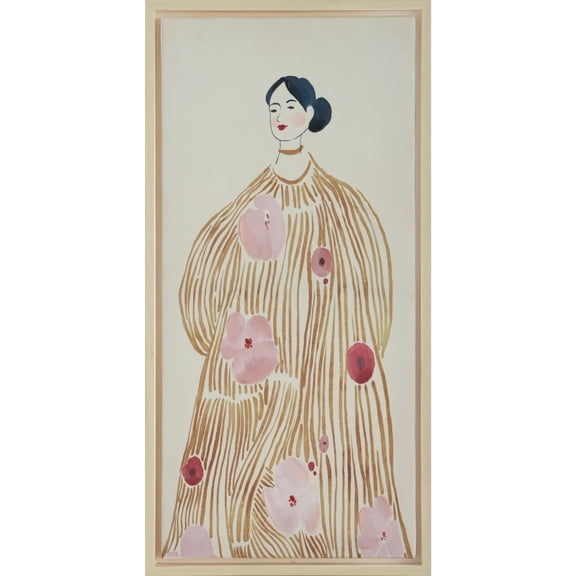 Ashland 9" x 18" Floral Golden Lady Wall Decor , Summer Home Decor