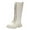 Z2-Beige, variant on BOBOGOJP Girl's Mid Calf Combat Boots Lace-up Elastic Platform Boot with Side Zipper Black for Size 3