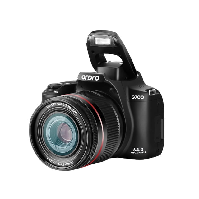 Videocámara ORDRO G700 Cámara digital 4K 64MP WiFi Pantalla IPS 3.0 pulgadas Zoom óptico 12X