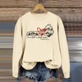 thumbnail image 2 of EHQJNJ Sweat-Shirt Noir à Col Rond pour Femmes, Décontracté, Imprimé, Manches Longues, Pull Graphique, 2 of 4