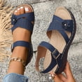 thumbnail image 6 of Sandals Women Comfortable Sandals Summer Open Toe Comfortable Sandal Walking Vacation Beach Dressy Trendy Shoes  Wide Shoes with foot arch pad, 6 of 7