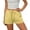 Yellow, variant on Vivianyo HD Women's Drawstring Elastic Waist Casual Shorts, Solid Lightweight Loose Short Bottoms for Women, Women's Bronze, Sizes S-2XL