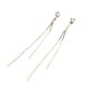thumbnail image 4 of Pendientes Sonducket Borla Larga Zircon Oro, 4 of 6