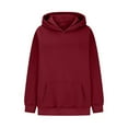 thumbnail image 4 of HAiming Plus Size Hoodies for Women Casual Long Sleeve Pullover Sweatshirt 2025 Fall Winter Classic Tops with Pocket, 4 of 6
