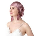 thumbnail image 4 of maskred Breathable Silk Night Cap - Embrace Refreshing And Hygienic Sleep Experience And Skin Friendly Silk Night Sleep Cap Red bean paste One size fits all 5PCS, 4 of 6