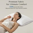 thumbnail image 4 of Pillows Queen Size Set of 4, Cooling and Supportive Bed Pillows with Super Soft Down Alternative Fill, Luxury Fluffy Hotel Quality for Side, Back, and Stomach Sleepers, 4 of 12