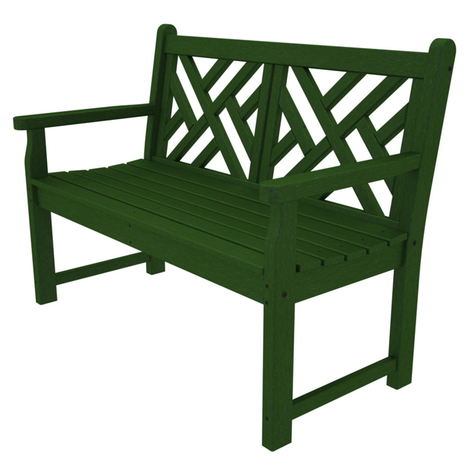 POLYWOOD® Chippendale Recycled Plastic 4 ft. Bench - Walmart.com