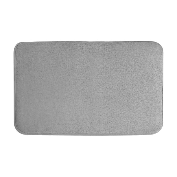 Alfombrilla de baño de espuma suave y absorbente, antideslizante, de microfibra, de secado rápido, lavable a máquina, absorbente de agua para bañera, ducha, lavabo, cocina y lavandería.