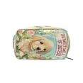 thumbnail image 2 of BZSMCE Makeup and Cosmetic Bag Women Simple Puppy’s Blossom Pattern Square Cosmetic Bag, 2 of 6