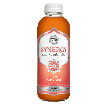 Synergy The Real Kombucha, Peach Paradise, 16 fl oz
