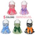 thumbnail image 3 of Vestido de algodón con estampado de princesa para perros pequeños y medianos, faldas bonitas para mascotas, ropa de verano, vestidos de novia, productos para mascotas, 3 of 4