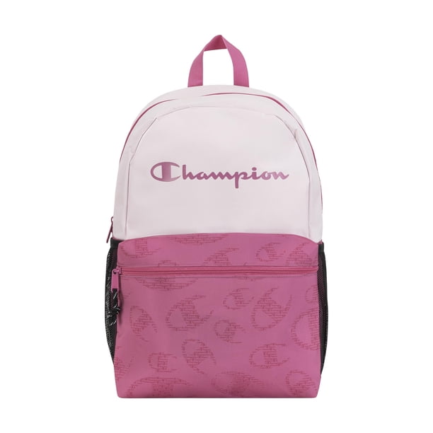 Mochila Champion Merit con correas acolchadas de color rosa para uso diario