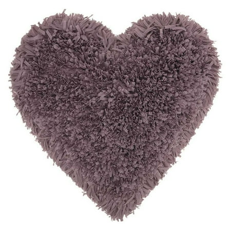 Frame Pillow - Nourison Frame Heart Shag Decorative Throw Pillow, 18