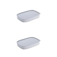 thumbnail image 3 of Injueey Almacenamiento de alimentos versátil: amplio y fácil de limpiar Experiencia de cocina práctica Contenedor de almacenamiento de Gris 2Conjunto, 3 of 6