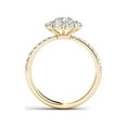 thumbnail image 3 of 1-3/4 Carat T.W. Diamond Flower-Shape Cluster 14kt Yellow Gold Engagement Ring, 3 of 4