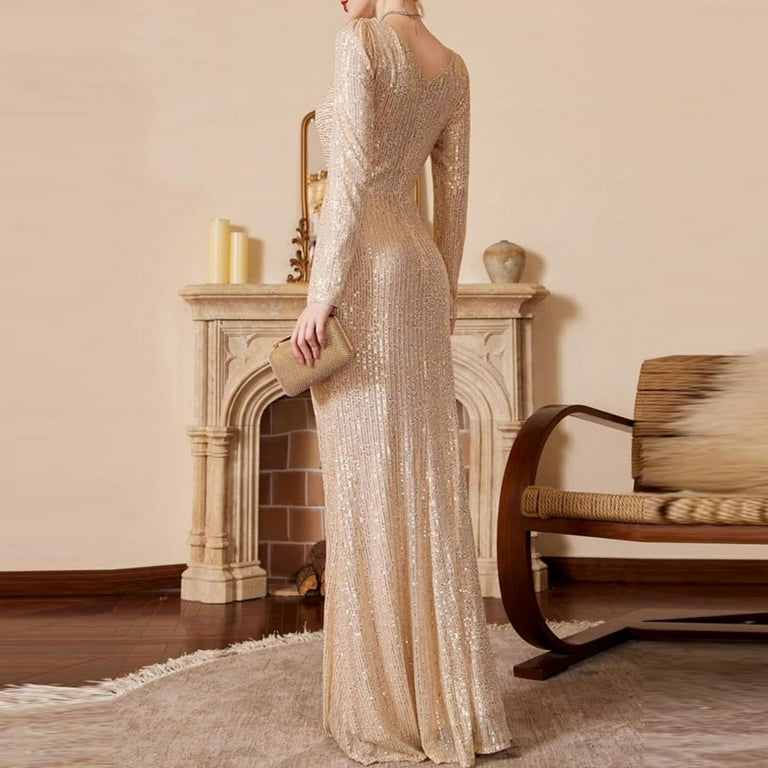 Gubotare Womens Fall Wrap V Neck Long Sleeve Split Wrap Bodycon Ruched Midi Dress (Rose Gold,M) - Walmart.com Gubotare Womens Fall Wrap V Neck Long Sleeve Split Wrap Bodycon Ruched Midi Dress (Rose Gold,M) - Walmart.com