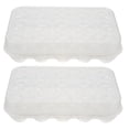 thumbnail image 1 of 2 bandejas para huevos de refrigerador con tapa, contenedor de almacenamiento para huevos, plato para huevos, 1 of 6