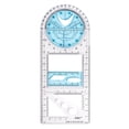 thumbnail image 1 of WHEANG Multifunctional Geometric Ruler Drawing Ruler Geometric Drawing Template Measuring Tool Plastic Draft Ruler for School Office Supplies One Size Multi-Color, 1 of 1