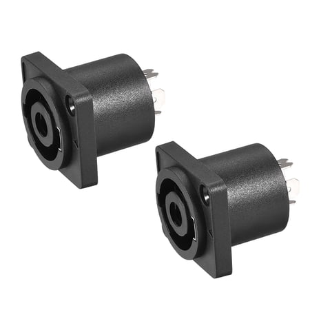 4-Pole Speaker Panel Mount Connector Audio Speaker Jack Twist Lock Speaker Jack Plate with Metal Insert 2Pcs price history on PriceWatchPro