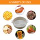 thumbnail image 4 of Bandeja de freidora de aire redonda Reutilizable Airfryer Fried Mat Fácil de limpiar Suministros para hornear Hugtrwg Para estrenar, 4 of 7