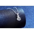 thumbnail image 4 of Leander women's water blessing bag pendant necklace featuring 1.0 carat of lab-grown diamonds, VVS clarity D color moissanite, and 925 sterling silver plated with white gold., 4 of 6