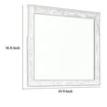 thumbnail image 5 of Rectangular Grained Wooden Frame Dresser Mirror, Brown and Silver - Saltoro Sherpi, 5 of 5